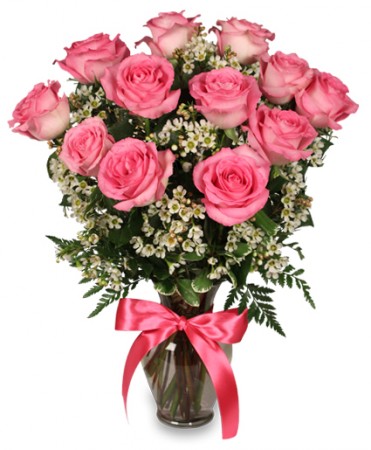Primetime Pink Roses Arrangement