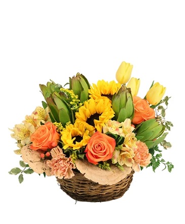 Brightly Joyful Basket Arrangement  in Batesville, AR | Signature Baskets Flowers & Gifts