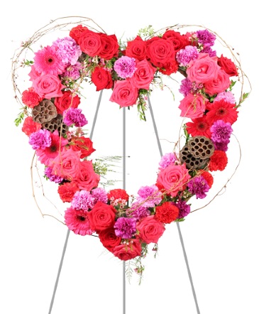 Heartfelt Array Standing Wreath in Batesville, AR | Signature Baskets Flowers & Gifts