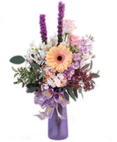 Pale Pastel Blooms Floral Arrangement