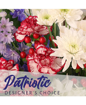 Patriotic Arrangement Designer's Choice in Batesville, AR | Signature Baskets Flowers & Gifts