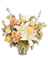 Playful Peach Flower Design 