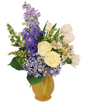 Royally Blue Flower Arrangement