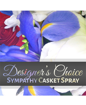 Sympathy Casket Spray Designer's Choice in Batesville, AR | Signature Baskets Flowers & Gifts