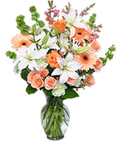 Peaches & Cream Flower Arrangement