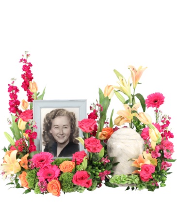Vibrant Hope Cremation Flowers   (urn/frame not included)  in Batesville, AR | Signature Baskets Flowers & Gifts