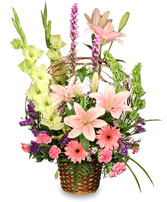 BASKET OF MEMORIES Floral Arrangement Best Seller