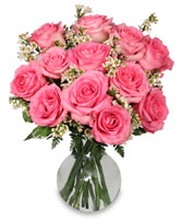 CHANTILLY PINK ROSES Arrangement