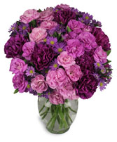 PURPLE PASSION Flower Arrangement