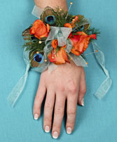 FLIRTATIOUS FEATHERS Prom Corsage