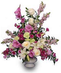 MAGENTA SUNSET URN Funeral Flowers