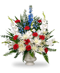 PATRIOTIC MEMORIAL  Funeral Flowers