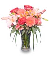 CORAL REFLECTIONS of Fresh Flowers