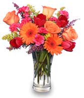 VERY BERRY PUNCH Fresh Floral Vase