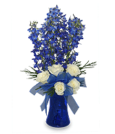 BRILLIANT BLUE Bouquet of Flowers Best Seller