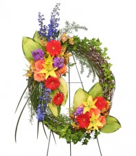 BRILLIANT SYMPATHY WREATH  Funeral Flowers