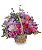 SWEETLY SPRING BASKET Flower Arrangement