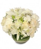WHITE BUBBLE BOWL Vase of Flowers Best Seller